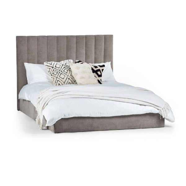 ELOISE 135CM BED IN A BOX - GREY - Living with Luxury