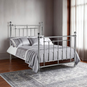 EMPRESS CHROME BED 135CM - Living with Luxury