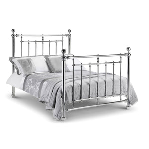 EMPRESS CHROME BED 135CM - Living with Luxury