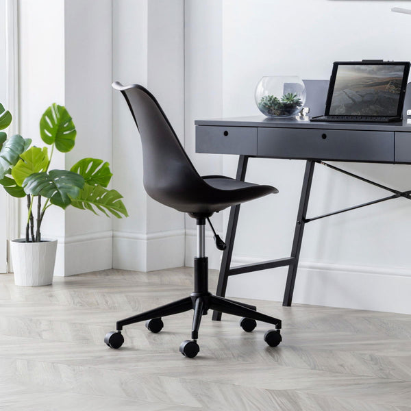 ERIKA OFFICE CHAIR - BLACK - Living with Luxury