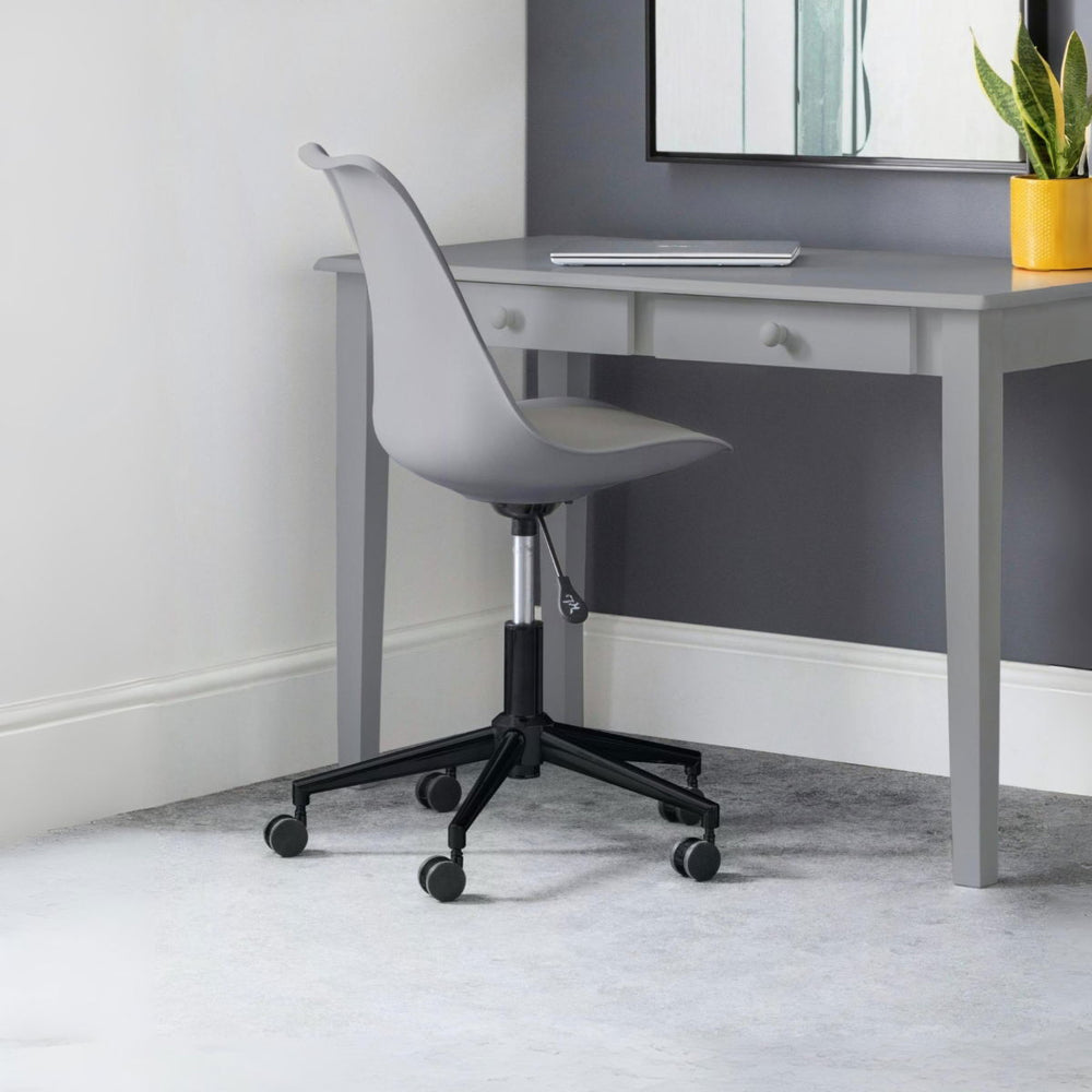 ERIKA OFFICE CHAIR - GREY/BLACk - Living with Luxury