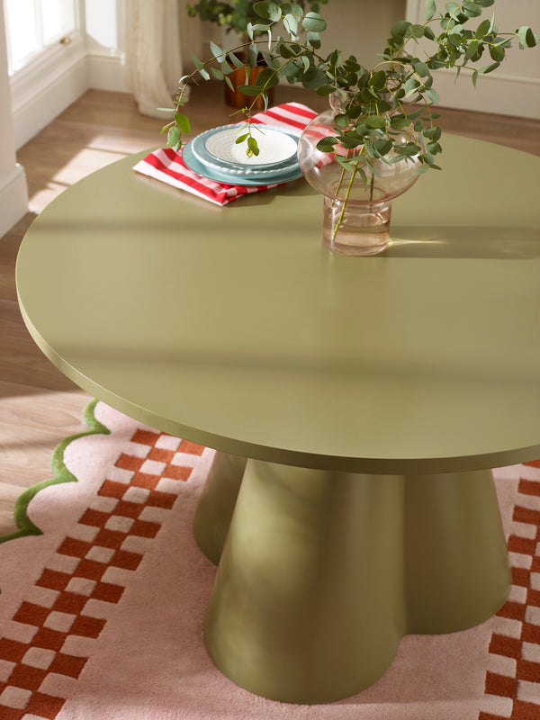 Fable Round Dining Table - Green - Living with Luxury