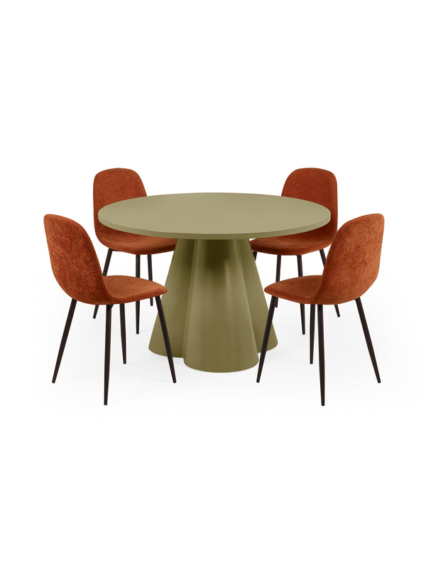 Fable Round Dining Table - Green - Living with Luxury