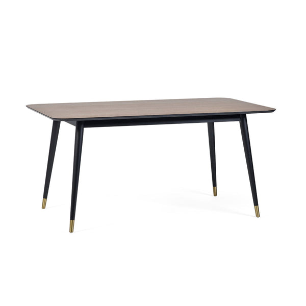 FINDLAY RECTANGULAR DINING TABLE - WALNUT & BLACK - Living with Luxury