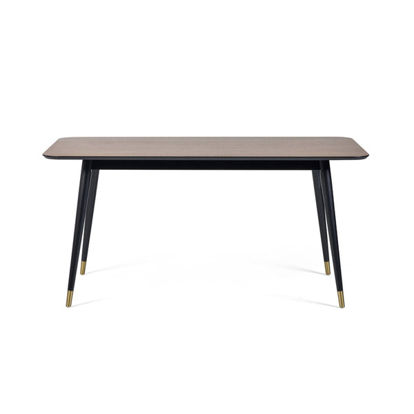 FINDLAY RECTANGULAR DINING TABLE - WALNUT & BLACK - Living with Luxury