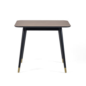 FINDLAY SQUARE DINING TABLE - WALNUT & BLACK - Living with Luxury