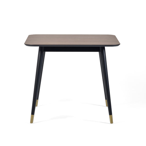 FINDLAY SQUARE DINING TABLE - WALNUT & BLACK - Living with Luxury