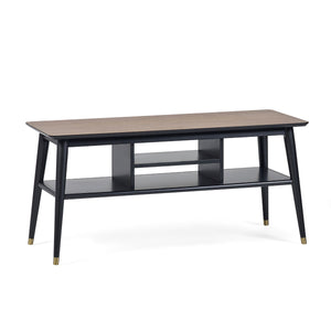 FINDLAY MEDIA UNIT - WALNUT & BLACK - Living with Luxury