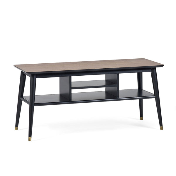 FINDLAY MEDIA UNIT - WALNUT & BLACK - Living with Luxury