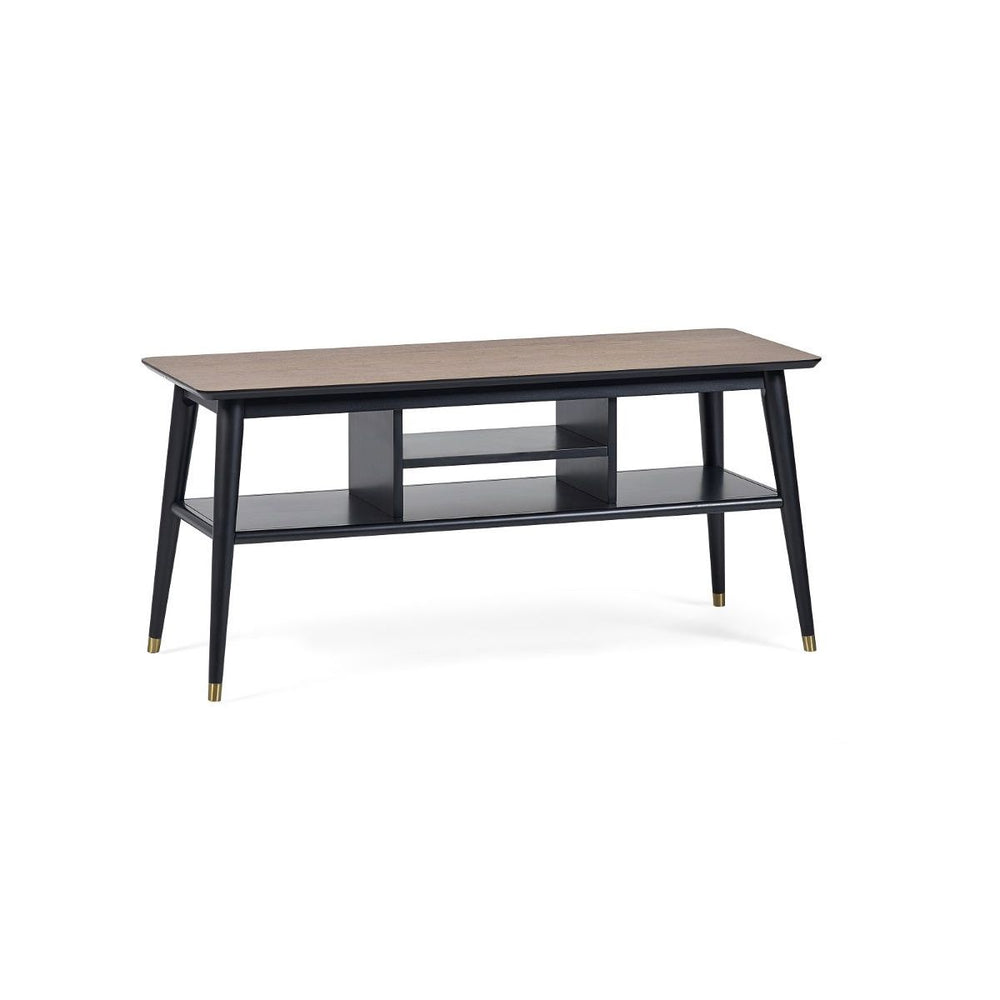 FINDLAY MEDIA UNIT - WALNUT & BLACK - Living with Luxury