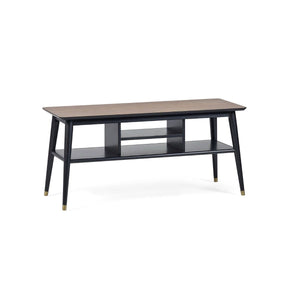 FINDLAY MEDIA UNIT - WALNUT & BLACK - Living with Luxury