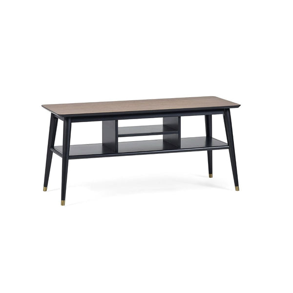 FINDLAY MEDIA UNIT - WALNUT & BLACK - Living with Luxury
