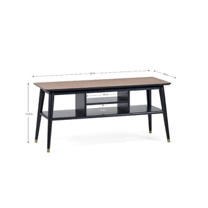 FINDLAY MEDIA UNIT - WALNUT & BLACK - Living with Luxury