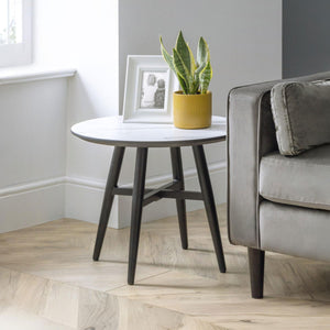 FIRENZE MARBLE EFFECT LAMP TABLE - Living with Luxury
