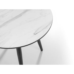 FIRENZE MARBLE EFFECT LAMP TABLE - Living with Luxury