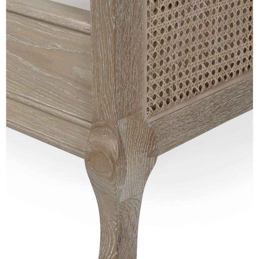 FLEUR RATTAN BED 150CM - LIGHT OAK - Living with Luxury