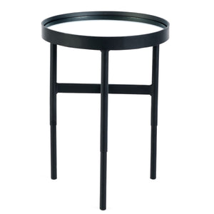 FRANKI MIRROR GLASS LAMP TABLE - Living with Luxury