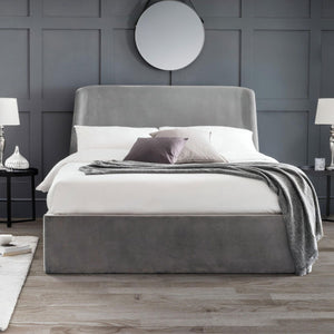 FRIDA STORAGE OTTOMAN BED 150CM - TEAL - Living with Luxury