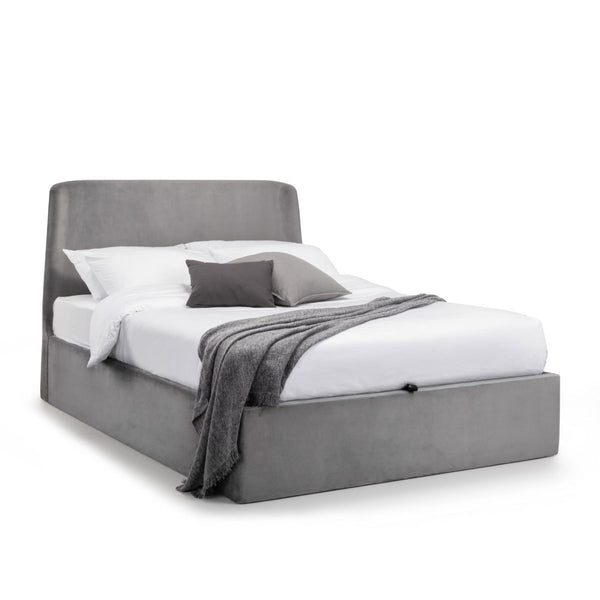 FRIDA STORAGE OTTOMAN BED 150CM - TEAL - Living with Luxury