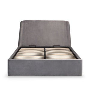 FRIDA STORAGE OTTOMAN BED 150CM - TEAL - Living with Luxury