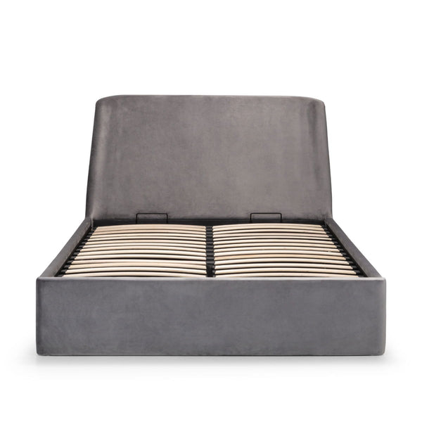 FRIDA STORAGE OTTOMAN BED 150CM - TEAL - Living with Luxury