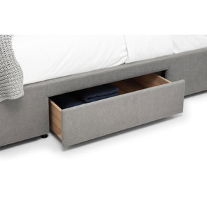 FULLERTON 4 DRAWER 135CM BED - GREY - Living with Luxury