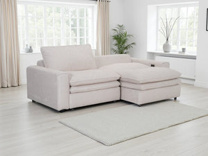 Florence Cloud Electric Sofa – Beige & Grey Living Room Seating