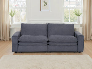 Florence Cloud Electric Sofa – Beige & Grey Living Room Seating