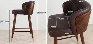 Okazaki Bar Stool – back view
