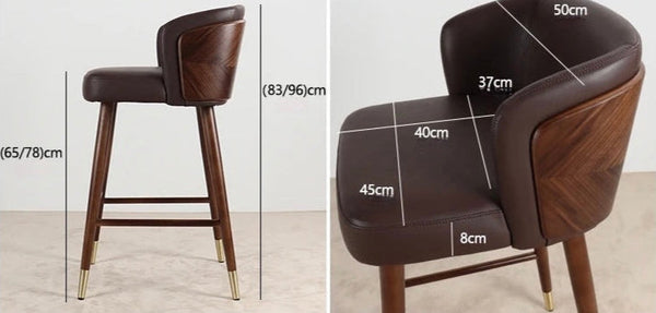 Okazaki Bar Stool – back view