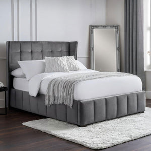 GATSBY BED 135CM - LIGHT GREY - Living with Luxury