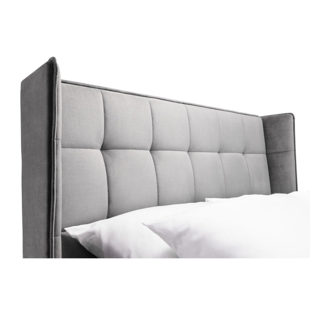 GATSBY BED 135CM - LIGHT GREY - Living with Luxury