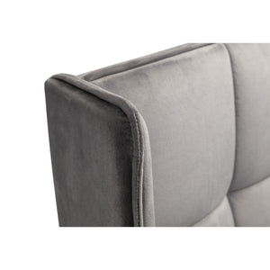 GATSBY STORAGE OTTOMAN BED 150CM - LIGHT GREY - Living with Luxury