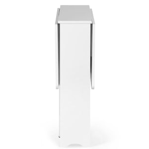 GATAN SMALL GATELEG TABLE WITH 2 CHAIRS - WHITE - Living with Luxury