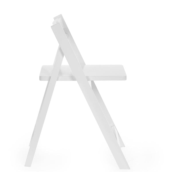 GATAN SMALL GATELEG TABLE WITH 2 CHAIRS - WHITE - Living with Luxury