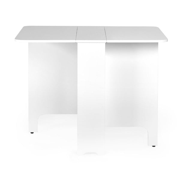 GATAN SMALL GATELEG TABLE WITH 2 CHAIRS - WHITE - Living with Luxury