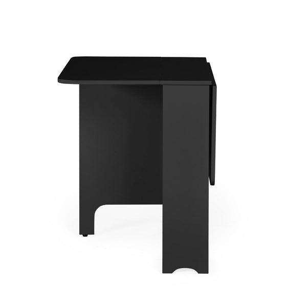GATAN SMALL GATELEG TABLE WITH 2 CHAIRS - BLACK - Living with Luxury