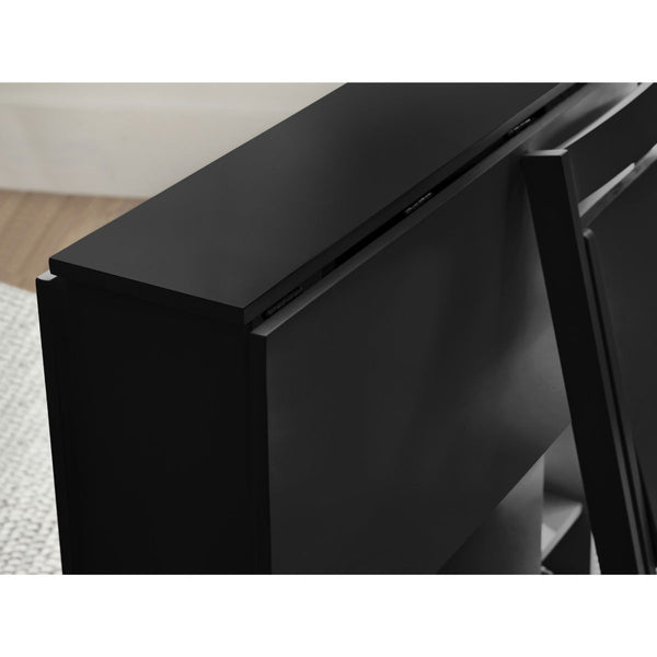 GATAN SMALL GATELEG TABLE WITH 2 CHAIRS - BLACK - Living with Luxury