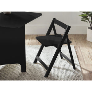 GATAN SMALL GATELEG TABLE WITH 2 CHAIRS - BLACK - Living with Luxury