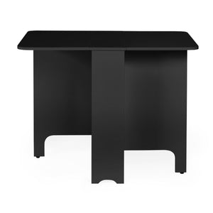 GATAN SMALL GATELEG TABLE WITH 2 CHAIRS - BLACK - Living with Luxury