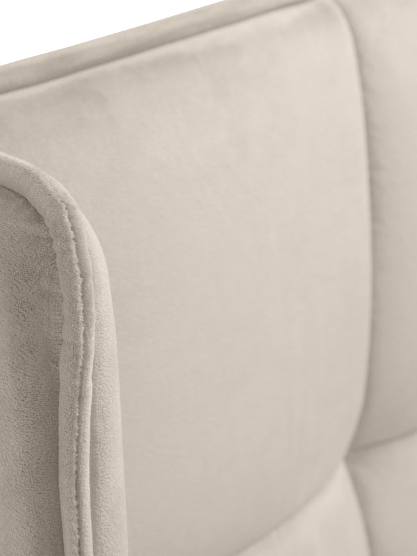 Gatsby Cream Velvet 150cm King Ottoman Storage Bed - Living with Luxury