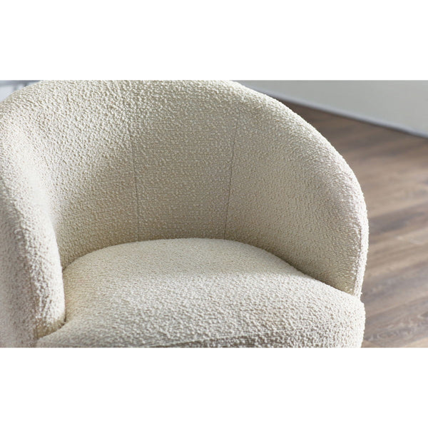 GIGI BOUCLE ACCENT CHAIR - IVORY - Living with Luxury