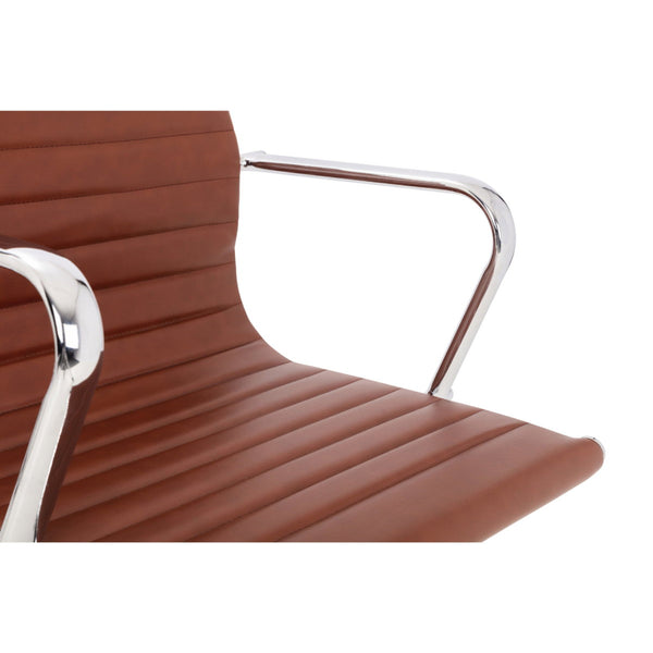 GIO BROWN & CHROME OFFICE CHAIR - Living with Luxury