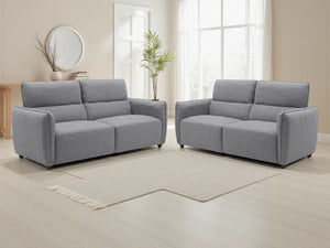 Ascot Grey Sofa 3+2 Set – Fabric Living Room Sofa Suite