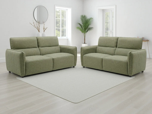Ascot Green Sofa 3+2 Set – Fabric Living Room Sofa Suite