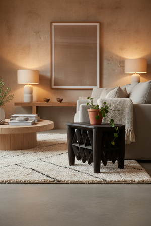 Nupe Table/Stool – side view