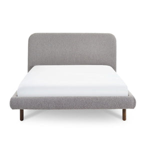 Hannah King Bed 150cm - Grey Boucle - Living with Luxury