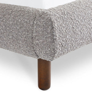 Hannah King Bed 150cm - Grey Boucle - Living with Luxury