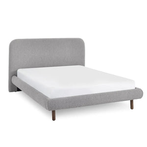 Hannah King Bed 150Cm - Grey Boucle - Living with Luxury