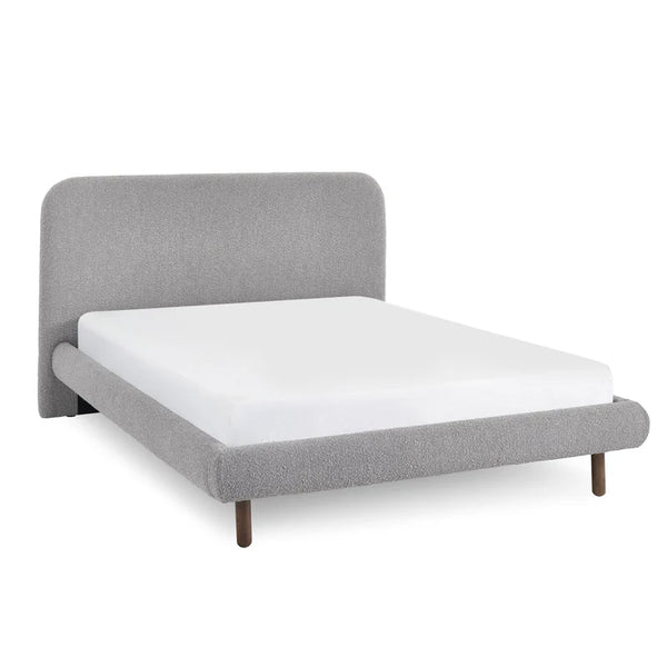 Hannah King Bed 150Cm - Grey Boucle - Living with Luxury